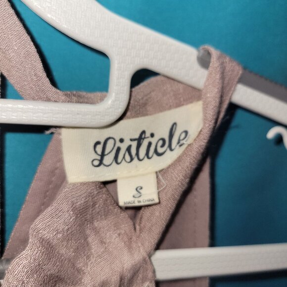 Listicle Womens Sleeveless Tiered Maxi Dress Halter Neck Small - Picture 5 of 9